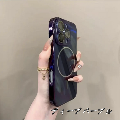 magsafeケース ガラス iphne17pro/16 ケース シンプル おしゃれ お揃いケース GUESTCASE