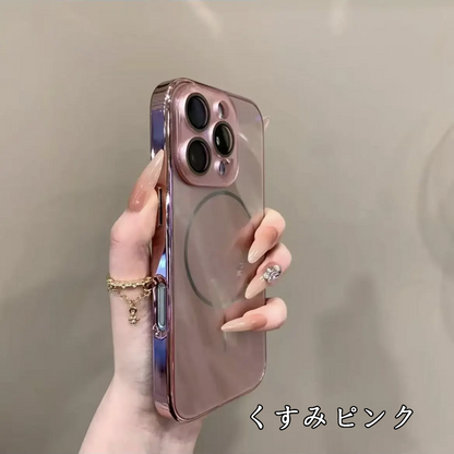 magsafeケース ガラス iphne17pro/16 ケース シンプル おしゃれ お揃いケース GUESTCASE