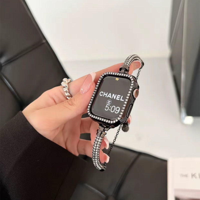 「apple watchケースプレゼント！」アップル ウォッチ ブレスレット apple watchバンド 女性 guestcase ブラック 38mm