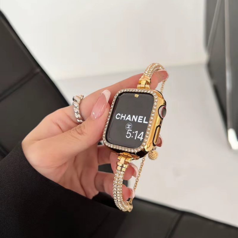 「apple watchケースプレゼント！」アップル ウォッチ ブレスレット apple watchバンド 女性 guestcase ゴールド 38mm