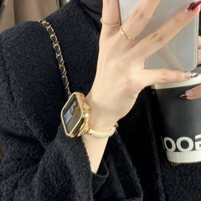 「apple watchケースプレゼント！」アップル ウォッチ ブレスレット apple watchバンド 女性 guestcase