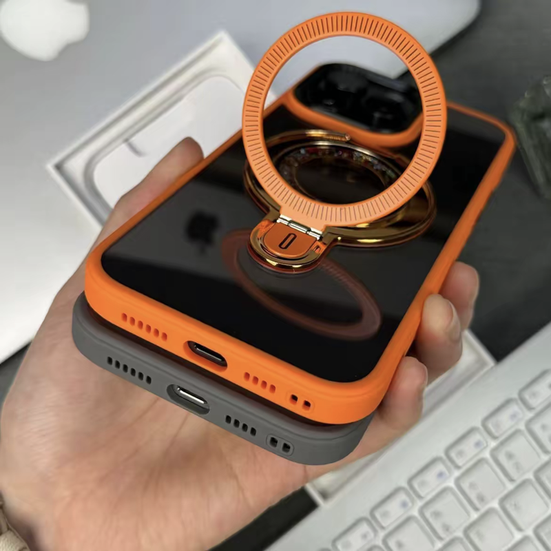 隠しスタンド magsafe対応 iphone17pro/16pro ケース クリア スマホケース キラキラ 動く GUESTCASE