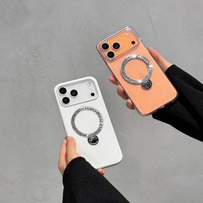 iphone17/17promax クリアケース キラキラスタンド付き magsafeケース おしゃれ GETCASE