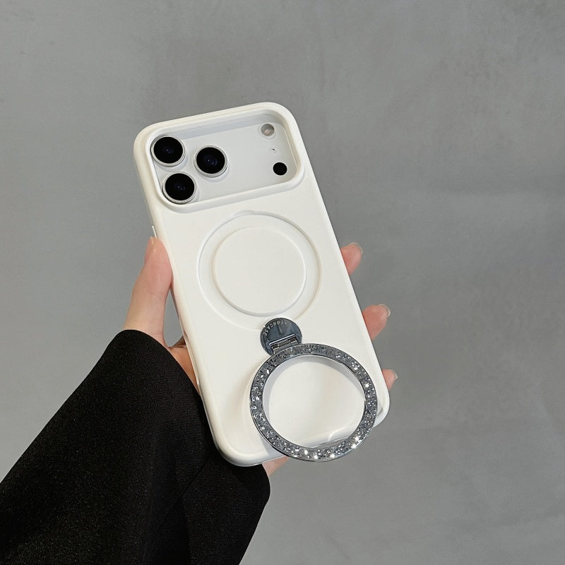 iphone17/17promax クリアケース キラキラスタンド付き magsafeケース おしゃれ GETCASE