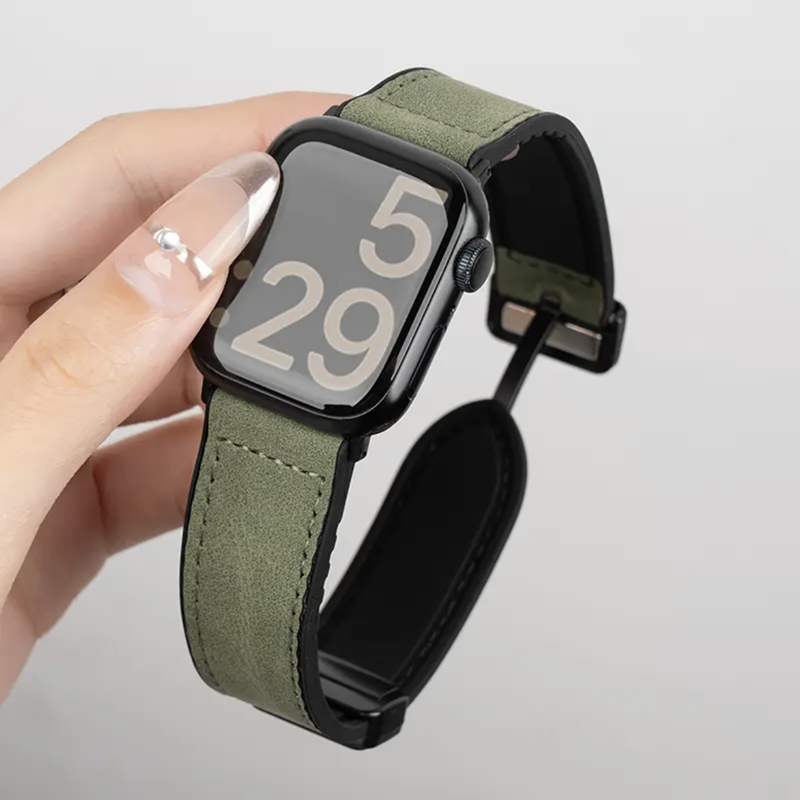 アップル ウォッチ バンド マグネット メンズ apple watchレザーベルト 高級 おしゃれ guestcase