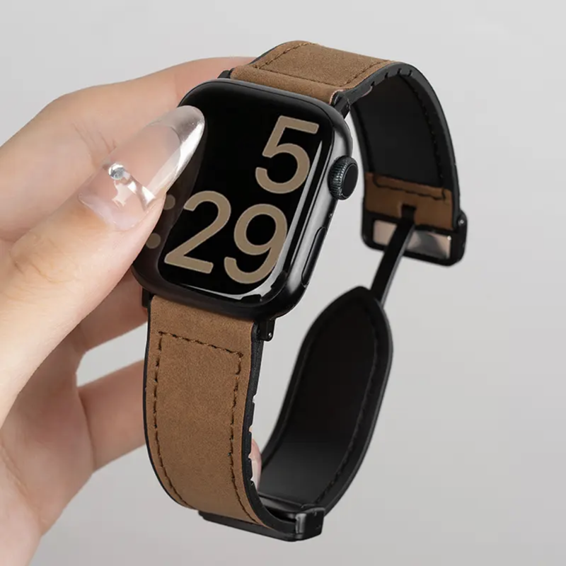 アップル ウォッチ バンド マグネット メンズ apple watchレザーベルト 高級 おしゃれ guestcase