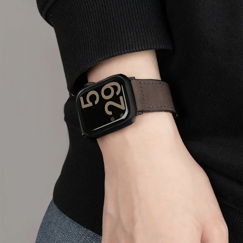 アップル ウォッチ バンド マグネット メンズ apple watchレザーベルト 高級 おしゃれ guestcase