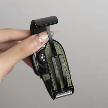 アップル ウォッチ バンド マグネット メンズ apple watchレザーベルト 高級 おしゃれ guestcase