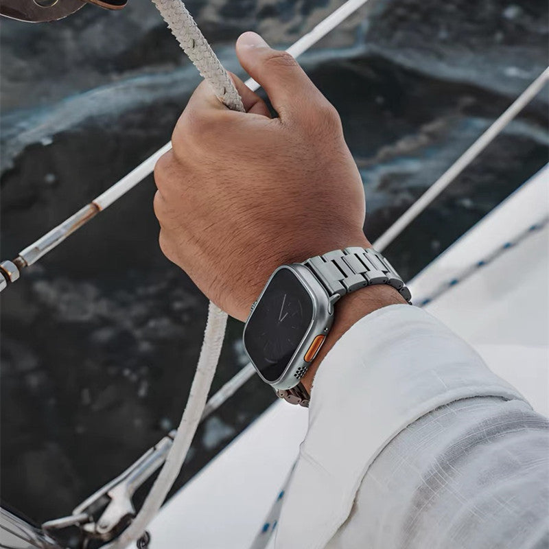アップルウォッチバントバンド チタン 高級 apple watchバンド メンズ guestcase