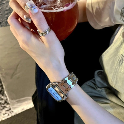 アップルウォッチバンド おしゃれ 男女兼用 ステンレスバンド 人気「apple watchカバー付き」 GETCASE