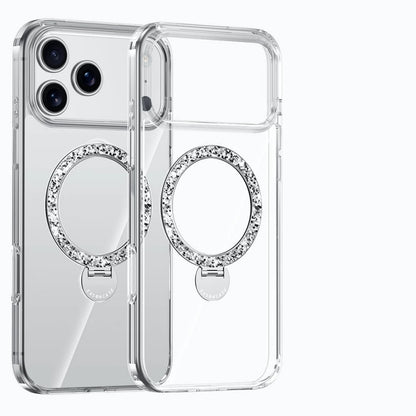 iphone17/17promax クリアケース キラキラスタンド付き magsafeケース おしゃれ GETCASE