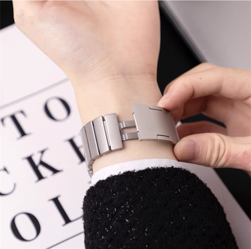 チタン アップルウォッチバンド 工具不要 メンズ apple watchバンド ビジネス GETCASE