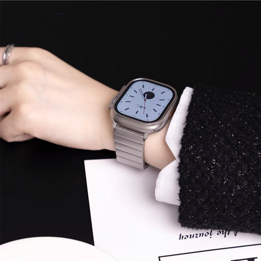 チタン アップルウォッチバンド 工具不要 メンズ apple watchバンド ビジネス GETCASE
