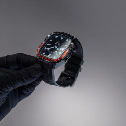 アップルウォッチ バンド ケース 一体型 メンズ apple watchバンド かっこいい シリーズ11 44mm/46mm GUESTCASE