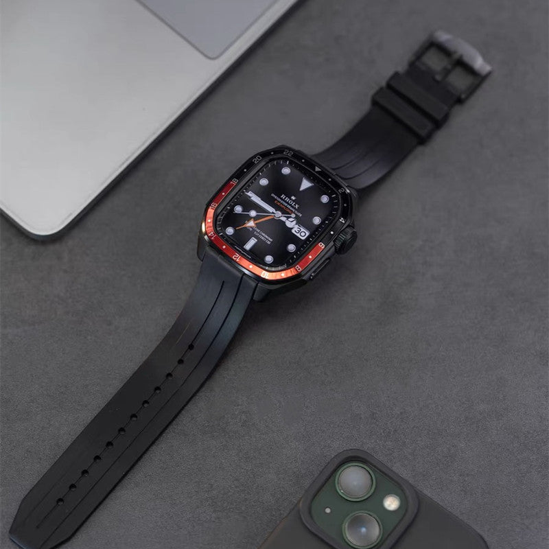 アップルウォッチ バンド ケース 一体型 メンズ apple watchバンド かっこいい シリーズ11 44mm/46mm GUESTCASE