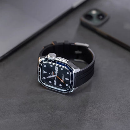 アップルウォッチ バンド ケース 一体型 メンズ apple watchバンド かっこいい シリーズ11 44mm/46mm GUESTCASE