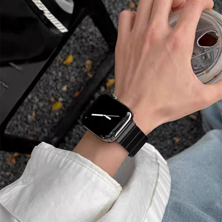マグネット式 アップルウォッチステンレスバンド 新型S11/Urtal3対応 apple watchバンド メンズ GUESTCASE