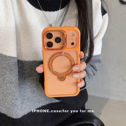 iphone17/17pro ケース スタンド 付き iphone16pro/15 クリアケース magsafe対応 GETCASE