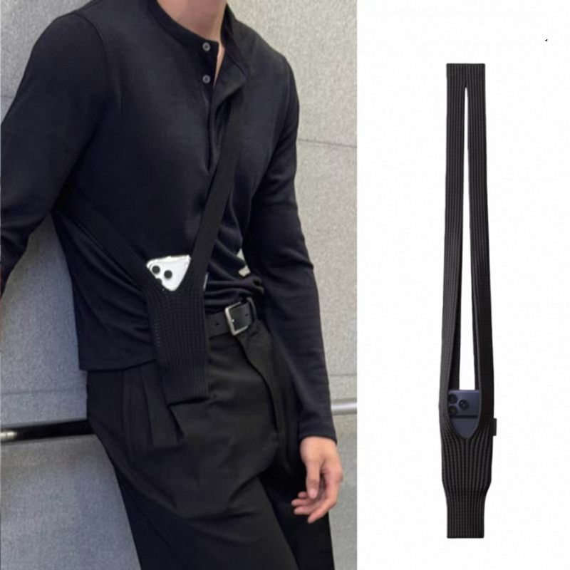 iPhoneポケット スマホバッグ ニット編み込み アクセサリー スマホポーチ 2サイズ展開 guestcase