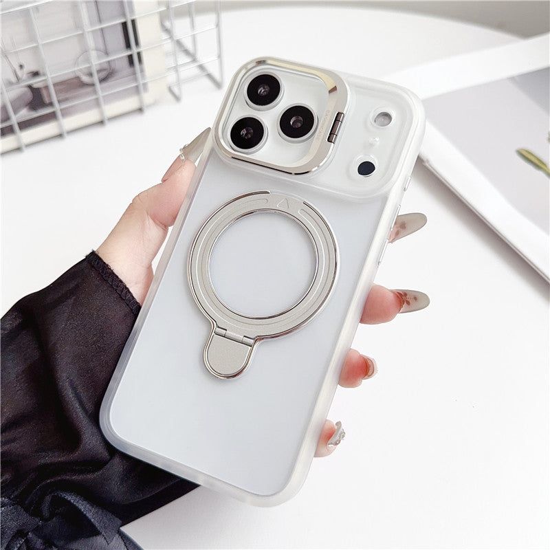 iphone17/17pro ケース スタンド 付き iphone16pro/15 クリアケース magsafe対応 GETCASE