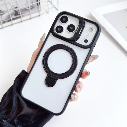iphone17/17pro ケース スタンド 付き iphone16pro/15 クリアケース magsafe対応 GETCASE