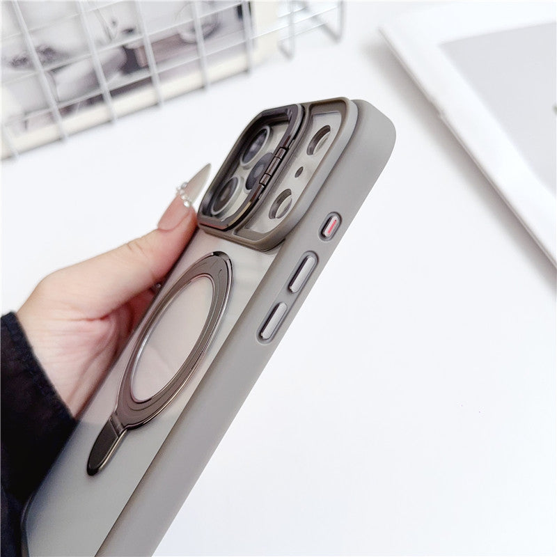 iphone17/17pro ケース スタンド 付き iphone16pro/15 クリアケース magsafe対応 GETCASE