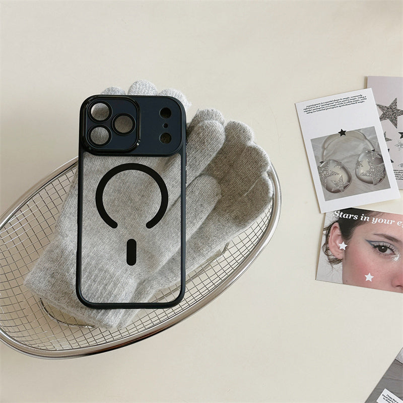 magsafe 対応 ケース クリア iphone17pro/16pro ケース レンズ カバー 付き guestcase