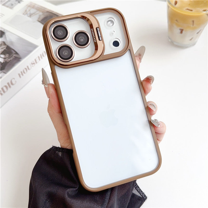 カメラ保護リング付き iphone17/17pro クリアケース 隠れスタンド おしゃれ GUESTCASE