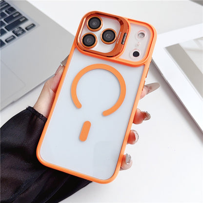 カメラ保護リング付き iphone17/17proケース 隠しスタンド付き magsafeケース クリア GETCASE