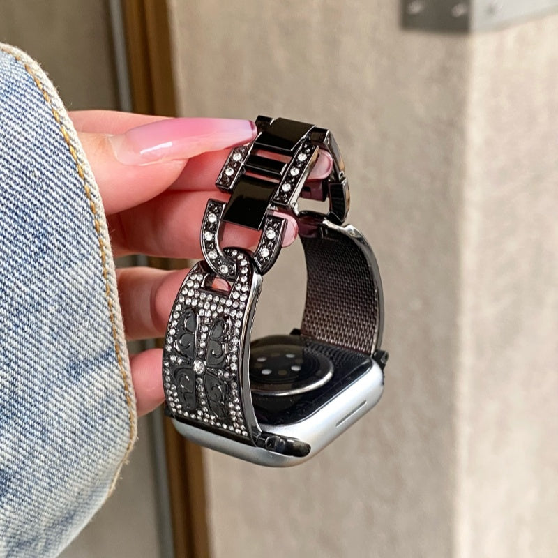 アップルウォッチバンド かわいい キラキラ apple watchバンド S10/S11対応 guestcase