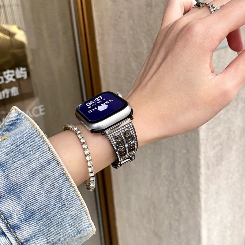 アップルウォッチバンド かわいい キラキラ apple watchバンド S10/S11対応 guestcase