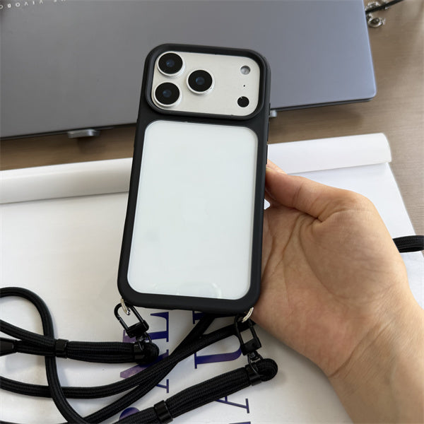 隠しストラップホール付き iphone18pro/17pro ショルダーケース クリア 黄ばみにくい GUESTCASE