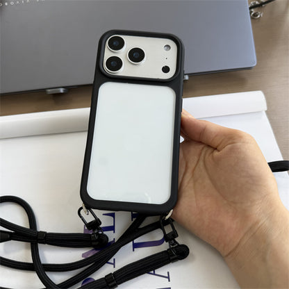 隠しストラップホール付き iphone18pro/17pro ショルダーケース クリア 黄ばみにくい GUESTCASE
