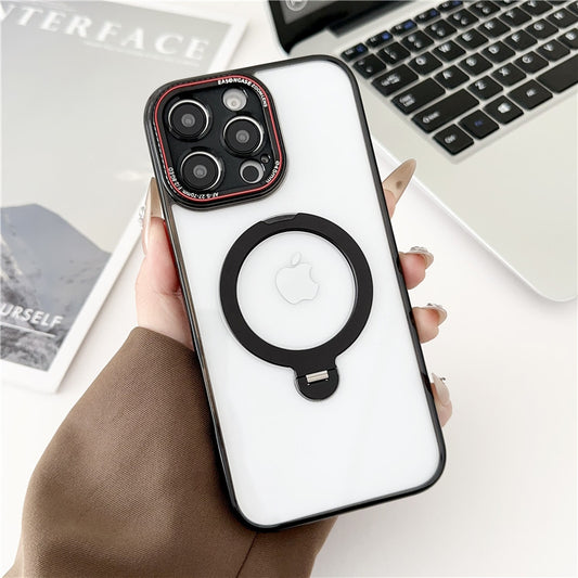 マグスタンド iphone17/16 ケース 黄ばみにくい クリアケース 耐衝撃 GUESTCASE ブラック iPhone16