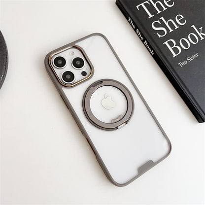 magicスタンドiPhoneクリアケース 人気 衝撃に強いiPhoneケース チタニウム iPhone16色に合う透明ケース