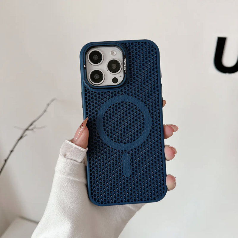 iphone放熱ケース 隠しスタンド付き iphone17/16 magsafeケース メンズ向け GUESTCASE
