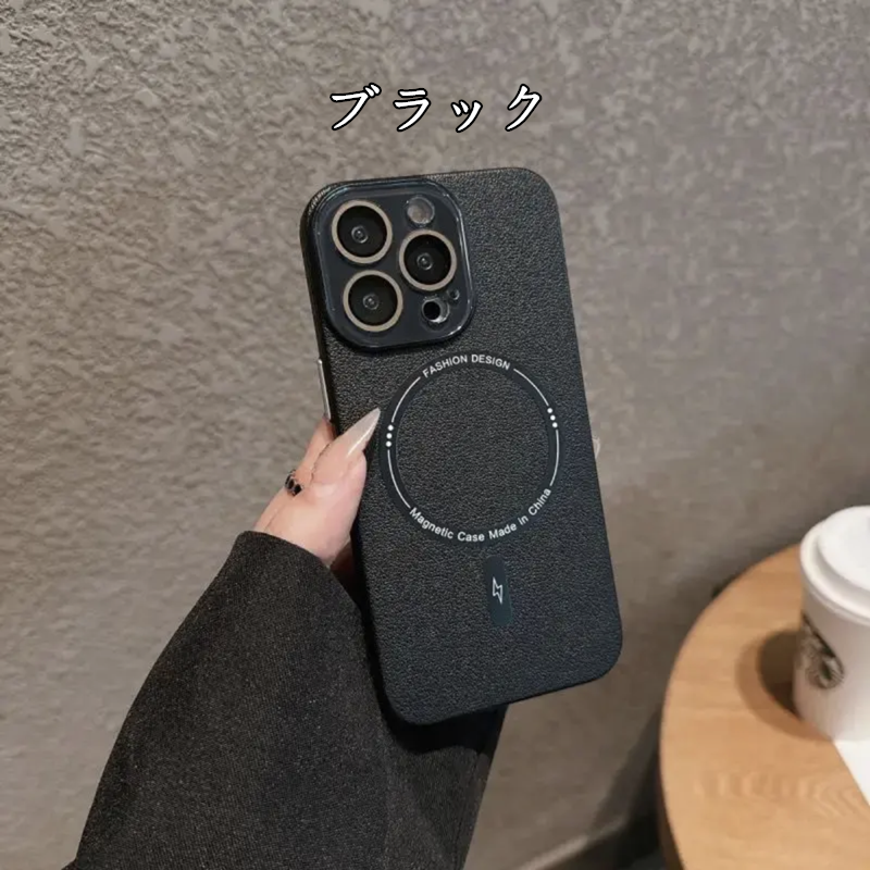 指紋つかない magsafeケース iphone17/17pro/16 ハードケース 薄い 軽い カメラ保護 GUESTCASE ブラック iPhone16