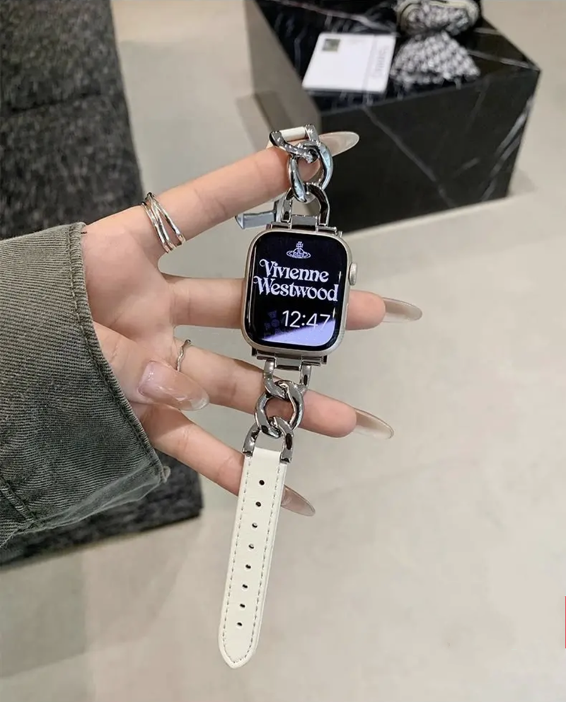 レザーxステンレス アップルウォッチバンド おしゃれ 女性 apple watchベルト guestcase