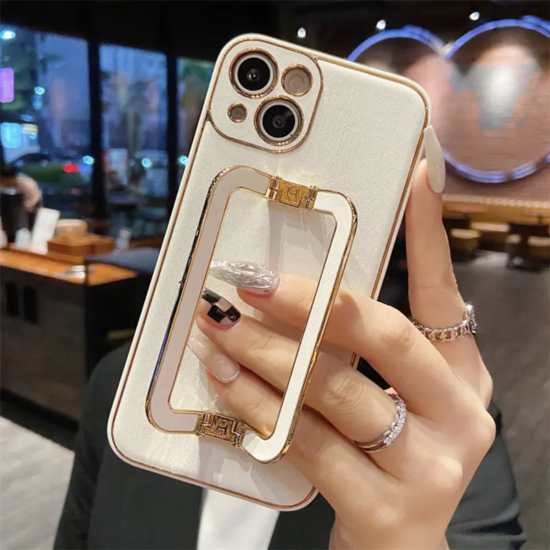 iphone スタンド 付き ケース レザー iphone16/15 ケース シンプル 可愛い GETCASE ホワイト iPhone16