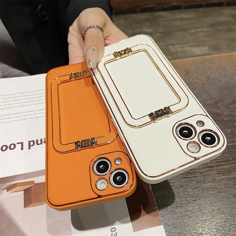 iphone スタンド 付き ケース レザー iphone16/15 ケース シンプル 可愛い GETCASE