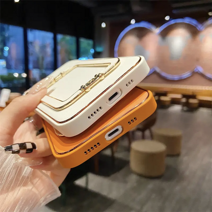 iphone スタンド 付き ケース レザー iphone16/15 ケース シンプル 可愛い GETCASE
