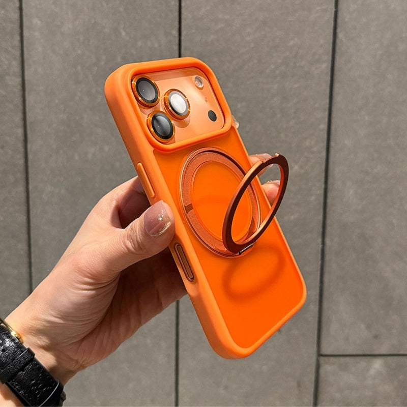 サラサラ感iPhone半透明ケース 滑り止め指紋防止 シンプルiPhone17/17proケース マグセーフ充電 GETCASE