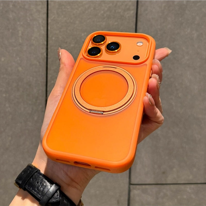 サラサラ感iPhone半透明ケース 滑り止め指紋防止 シンプルiPhone17/17proケース マグセーフ充電 GETCASE