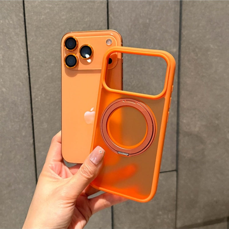 サラサラ感iPhone半透明ケース 滑り止め指紋防止 シンプルiPhone17/17proケース マグセーフ充電 GETCASE