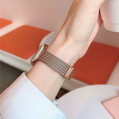 マグネット式 apple watchステンレスバンド 女性 アップルウォッチ 全シリーズ対応 細 ベルト guestcase