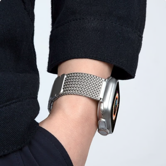 マグネット アップルウォッチバン メッシュデザイン メンズ ビジネス apple watch交換ベルト GETCASE