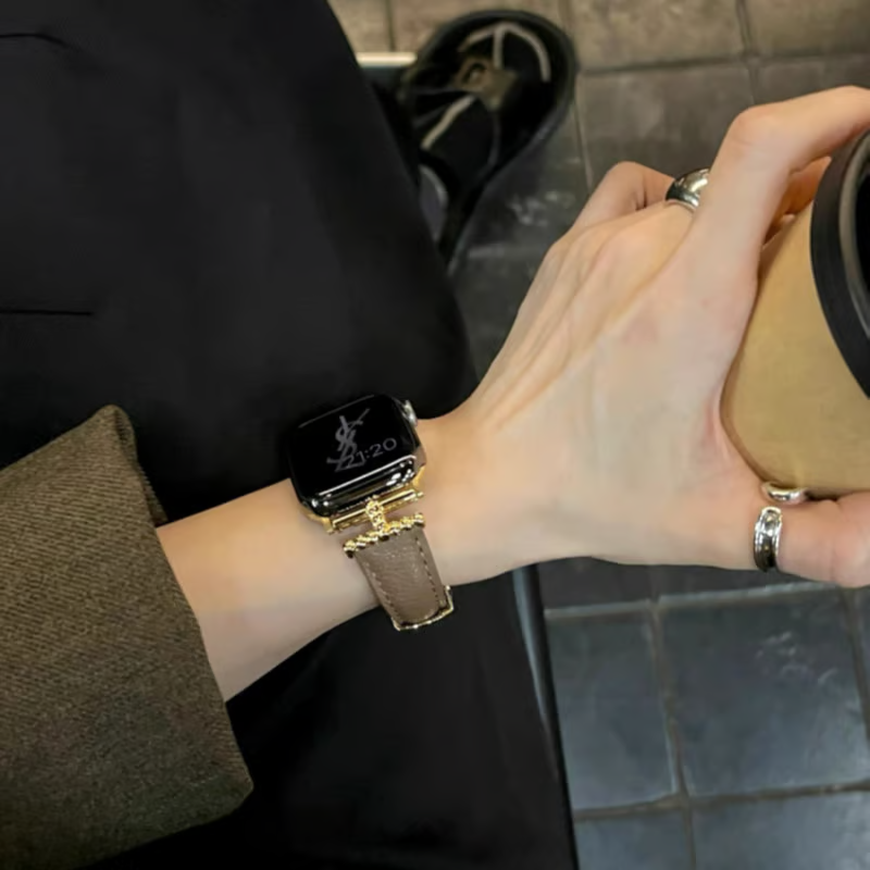 女性向け 本革のアップルウォッチバンド おしゃれ 高級 apple watch 革 バンド GUESTCASE