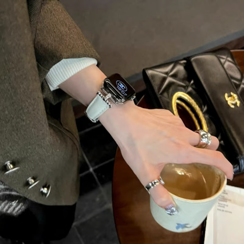 女性向け 本革のアップルウォッチバンド おしゃれ 高級 apple watch 革 バンド GUESTCASE