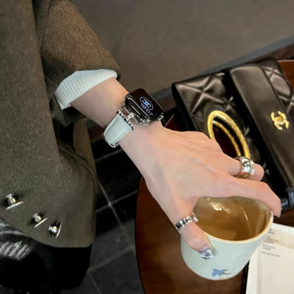 女性向け 本革のアップルウォッチバンド おしゃれ 高級 apple watch 革 バンド GUESTCASE