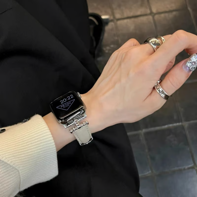 女性向け 本革のアップルウォッチバンド おしゃれ 高級 apple watch 革 バンド GUESTCASE